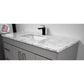 Capri 48" Modern Bathroom Vanity in Grey with Carrara Marble By Volpa USA | Bathroom Accessories |  Modishstore  - 3