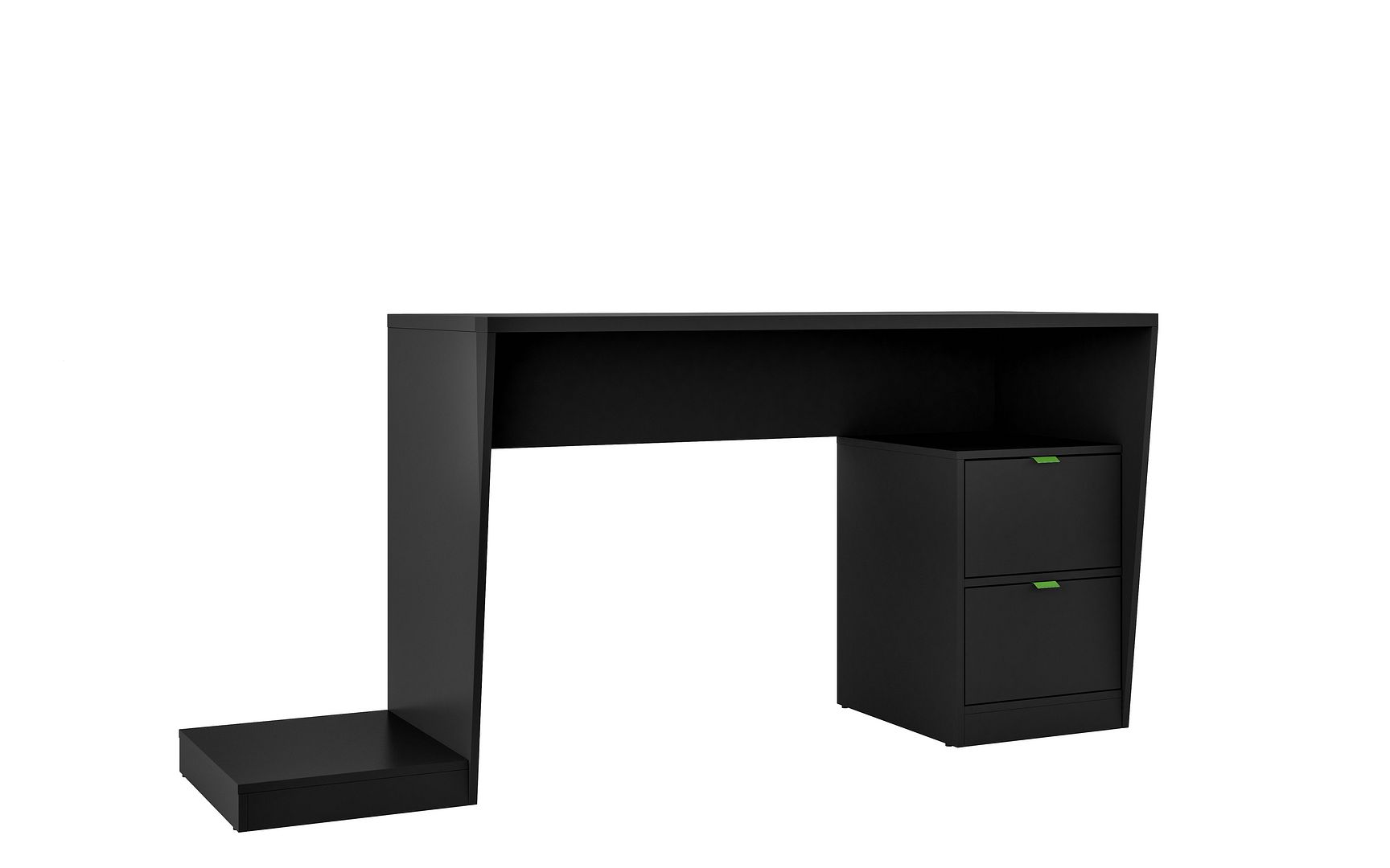 Manhattan Comfort Randalls Gamer Desk 1.0 with 2 Drawers in Black | Desks | Modishstore-2