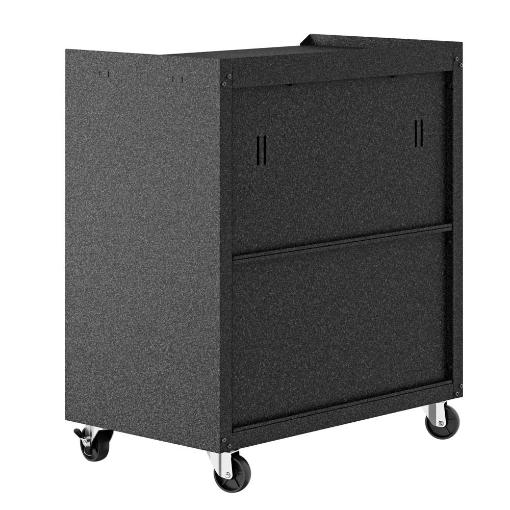 Manhattan Comfort 3-Piece Fortress Mobile Space-Saving Steel Garage Cabinet and Worktable 1.0  in Grey | Cabinets | Modishstore-16