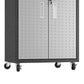 Manhattan Comfort 3-Piece Fortress Mobile Space-Saving Steel Garage Cabinet and Worktable 1.0  in Grey | Cabinets | Modishstore-8