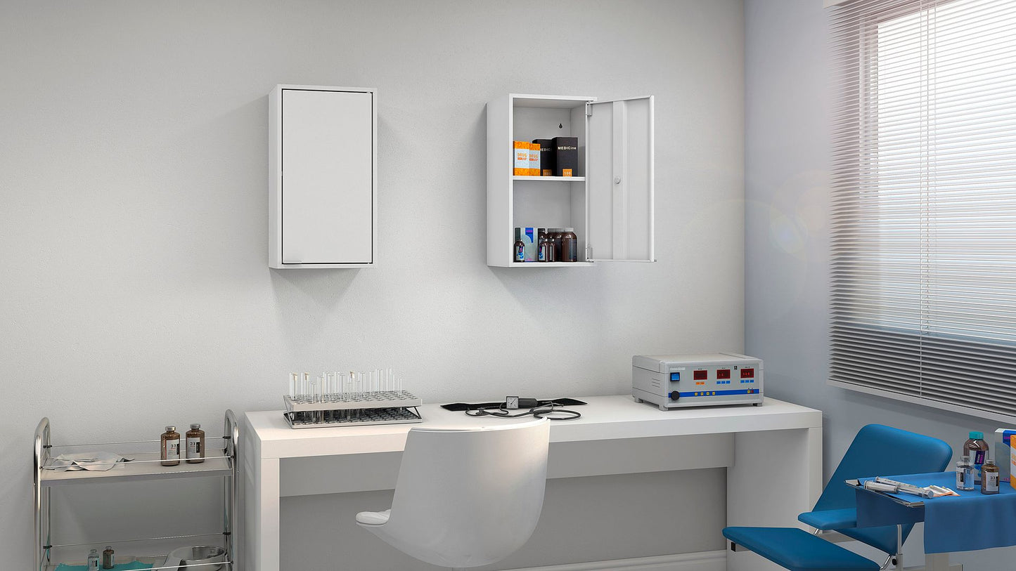 Manhattan Comfort Smart 13.77" Floating Cabinet in White | Cabinets | Modishstore