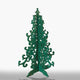 Yuletide Christmas Trees- Wooden-Set of 3- Green/Red/Pink/White-5