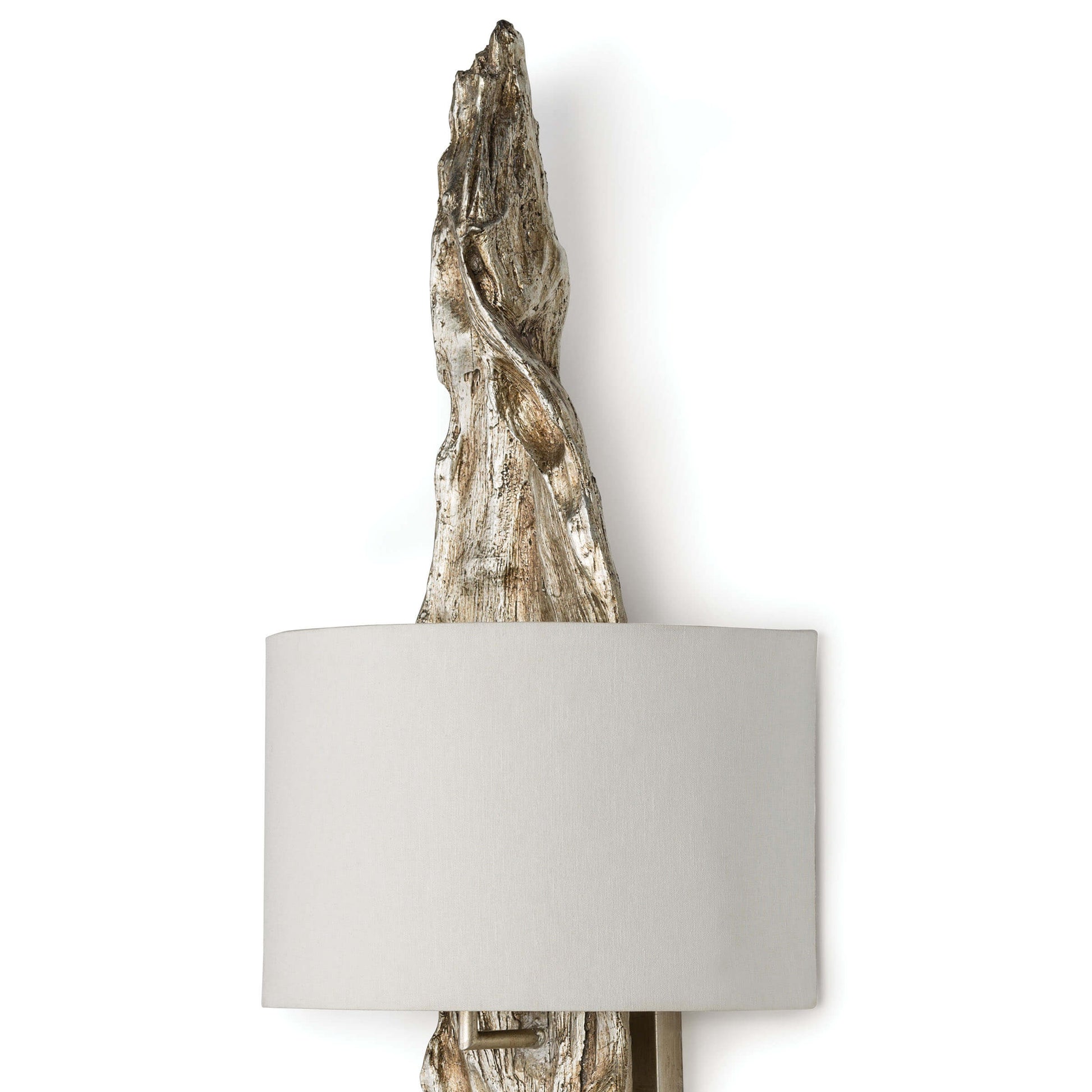 Driftwood Sconce Ambered Silver Leaf By Regina Andrew | Sconces | Modishstore - 4