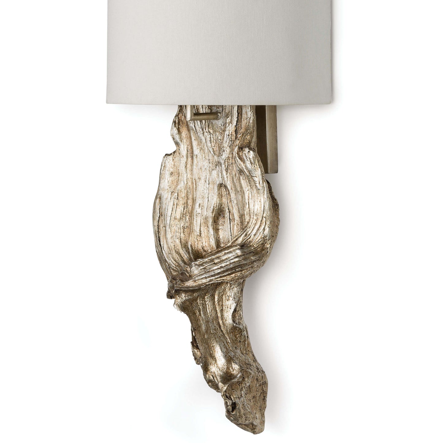 Driftwood Sconce Ambered Silver Leaf By Regina Andrew | Sconces | Modishstore - 3