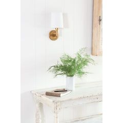 Southern Living Legend Sconce Single Natural Brass By Regina Andrew