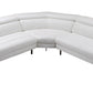 Divani Casa Graphite Modern White Leather Sectional Sofa | Modishstore | Sofas-2