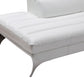 Divani Casa Graphite Modern White Leather Sectional Sofa | Modishstore | Sofas-4