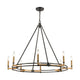 Talia Chandelier in Oil Rubbed Bronze and Satin Brass by ELK Lighting-2