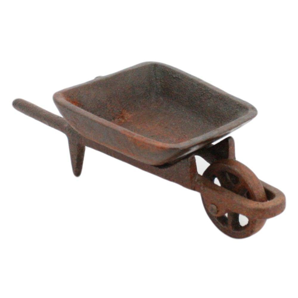 Wheelbarrow - Cast Iron - Rust - Set Of 3