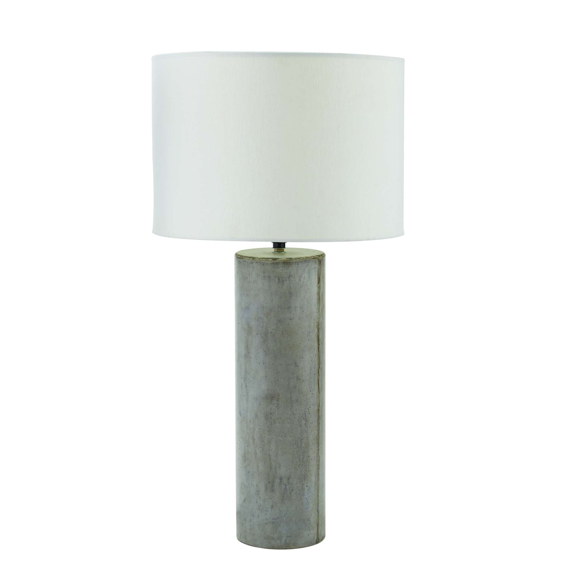 Cubix Round Desk Lamp in Natural Concrete | Table Lamps | Modishstore