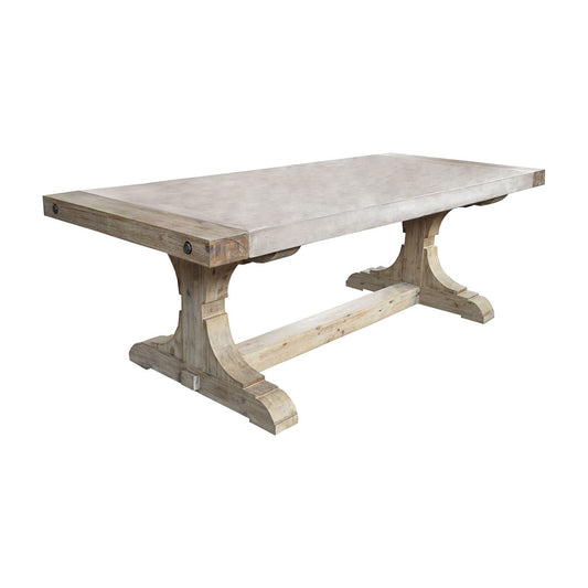 Dimond Home Pirate Dining Table In Polished Concrete | Modishstore | Dining Tables