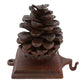 HomArt Stocking Holder Pinecone - Cast Iron - Set of 4 - Feature Image | Modishstore | Holiday