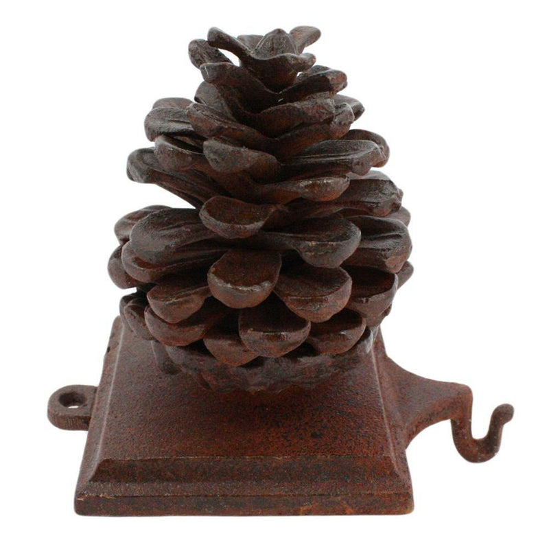 HomArt Stocking Holder Pinecone - Cast Iron - Set of 4 - Feature Image | Modishstore | Holiday