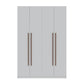 Manhattan Comfort Gramercy Modern 2-Section Freestanding Wardrobe Armoire Closet in White | Armoires & Wardrobes | Modishstore-2