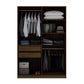 Manhattan Comfort Gramercy Modern 2-Section Freestanding Wardrobe Armoire Closet in White | Armoires & Wardrobes | Modishstore-8