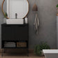 Manhattan Comfort Rockefeller 26.38 Bathroom Vanity Sink 2.0 with Metal Legs in White | Bathroom Accessories | Modishstore-4