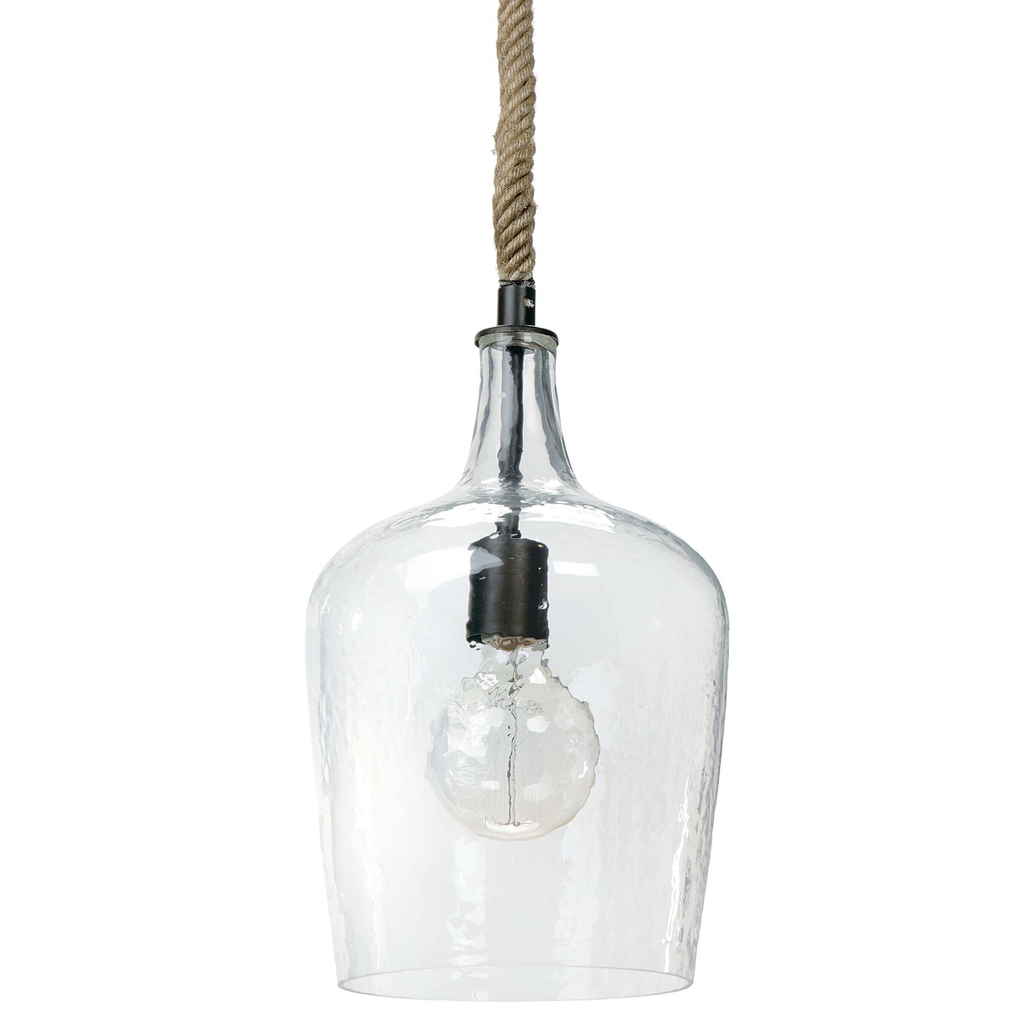 Hammered Glass Pendant By Regina Andrew | Pendant Lamps | Modishstore - 2