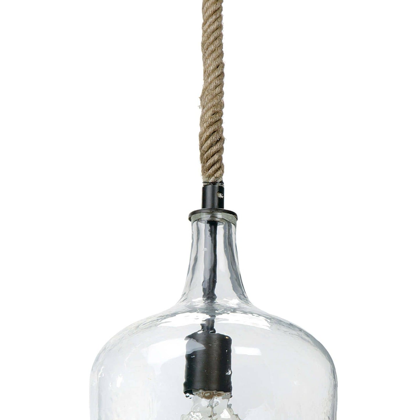 Hammered Glass Pendant By Regina Andrew | Pendant Lamps | Modishstore - 7