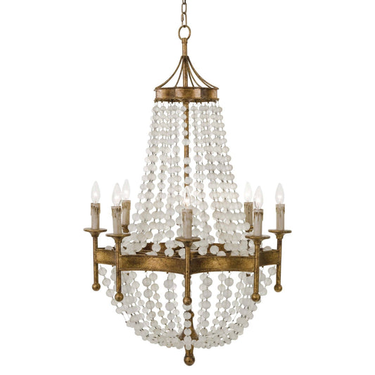 Frosted Crystal Bead Chandelier By Regina Andrew | Chandeliers | Modishstore