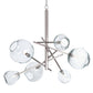 Molten Chandelier With Clear Glass Polished Nickel By Regina Andrew | Chandeliers | Modishstore - 2