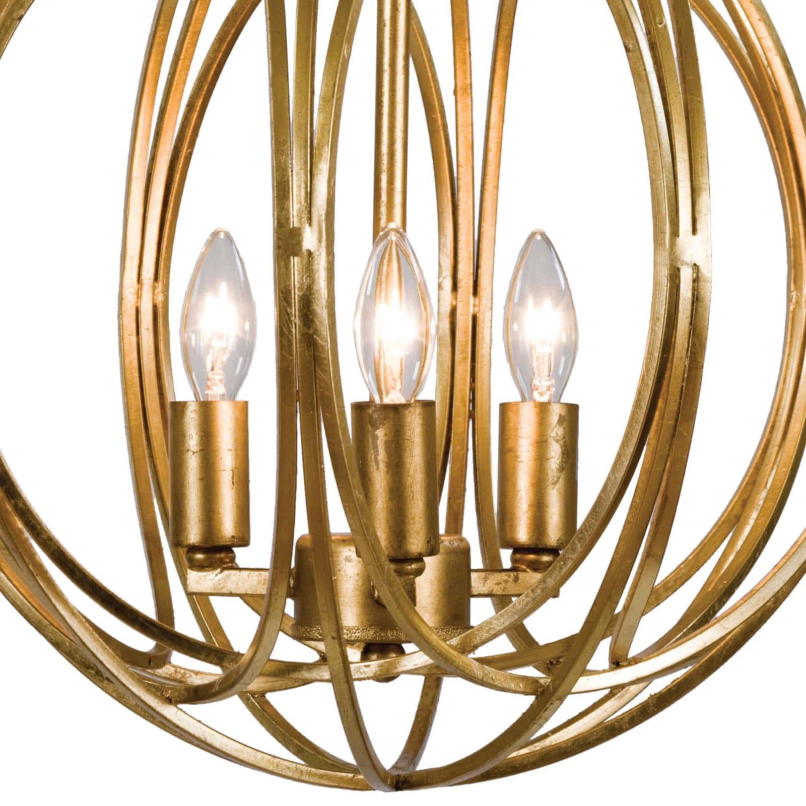 Ofelia Pendant Medium Gold Leaf By Regina Andrew | Pendant Lamps | Modishstore - 4