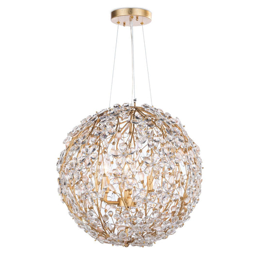 Cheshire Chandelier Small Gold Leaf By Regina Andrew | Chandeliers | Modishstore