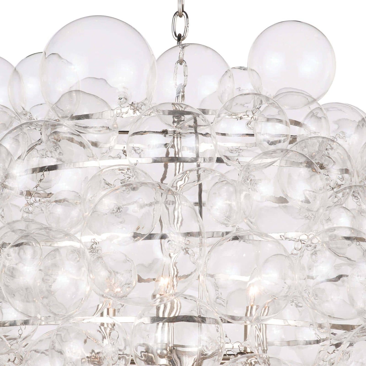 Nimbus Glass Chandelier Clear By Regina Andrew | Chandeliers | Modishstore - 6
