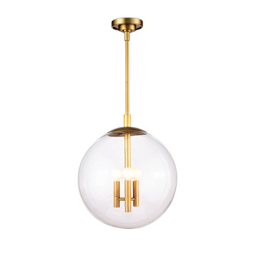 Cafe Pendant Small Natural Brass By Regina Andrew | Pendant Lamps | Modishstore