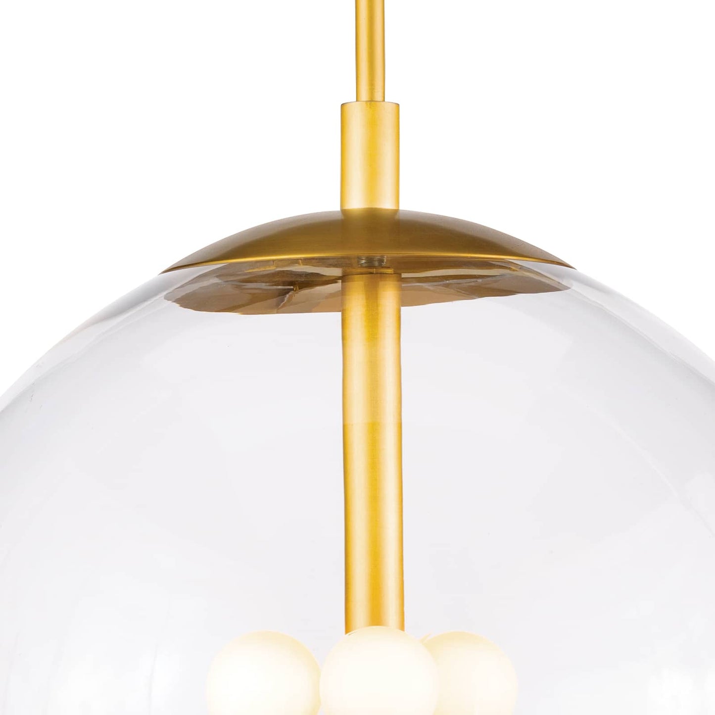 Cafe Pendant Medium Natural Brass By Regina Andrew | Pendant Lamps | Modishstore - 5