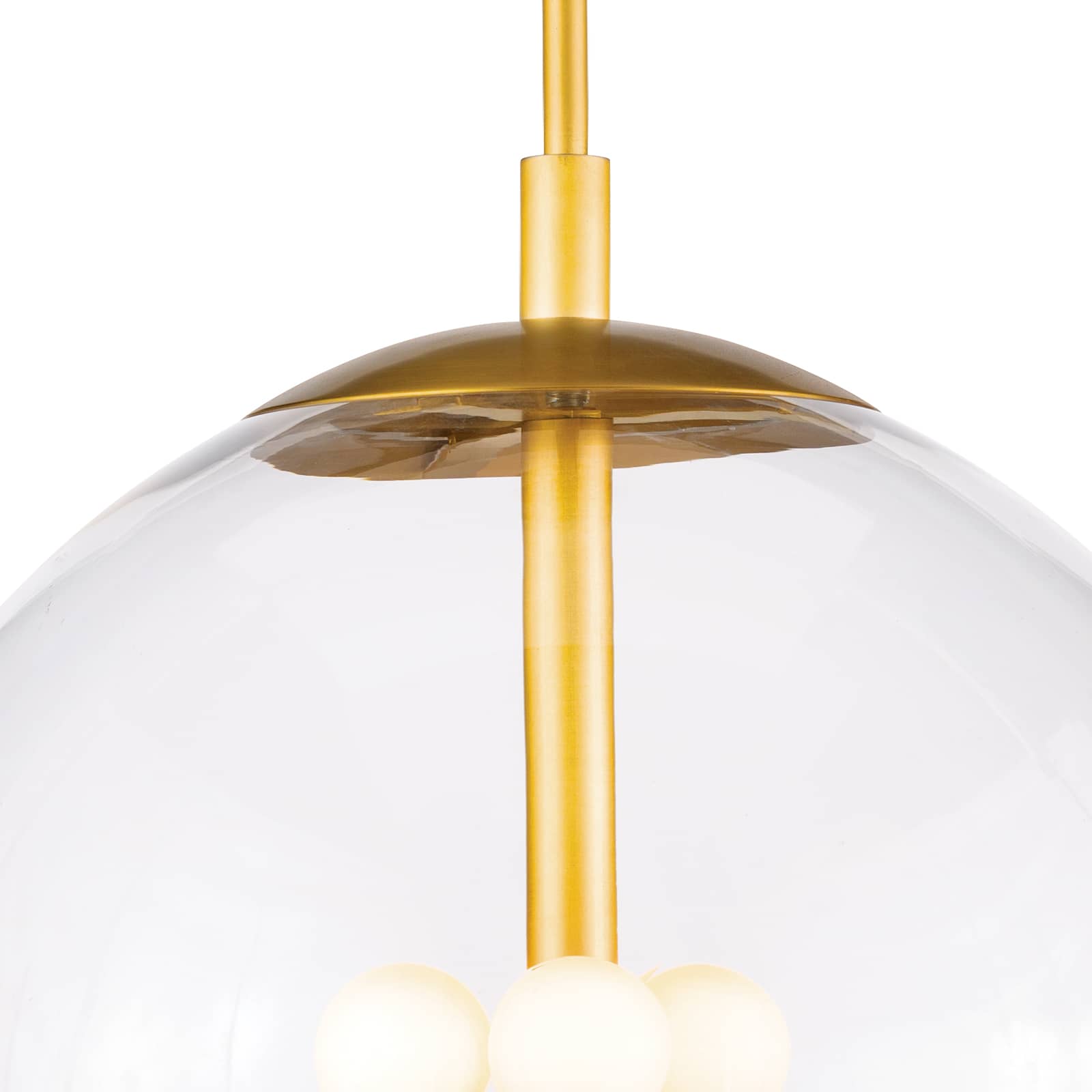 Cafe Pendant Medium Natural Brass By Regina Andrew | Pendant Lamps | Modishstore - 5