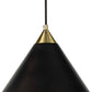 Hilton Pendant Blackened Brass And Natural Brass By Regina Andrew | Pendant Lamps | Modishstore - 2