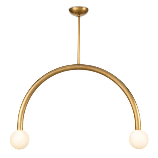 Happy Pendant Large Natural Brass By Regina Andrew | Pendant Lamps | Modishstore