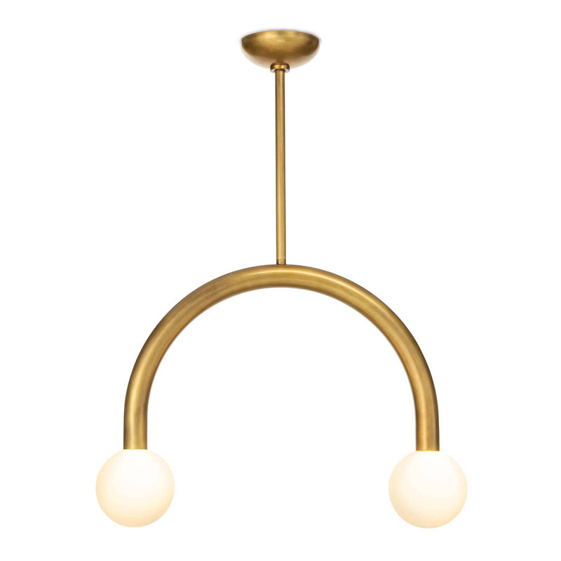 Happy Pendant Small Natural Brass By Regina Andrew | Pendant Lamps | Modishstore - 2
