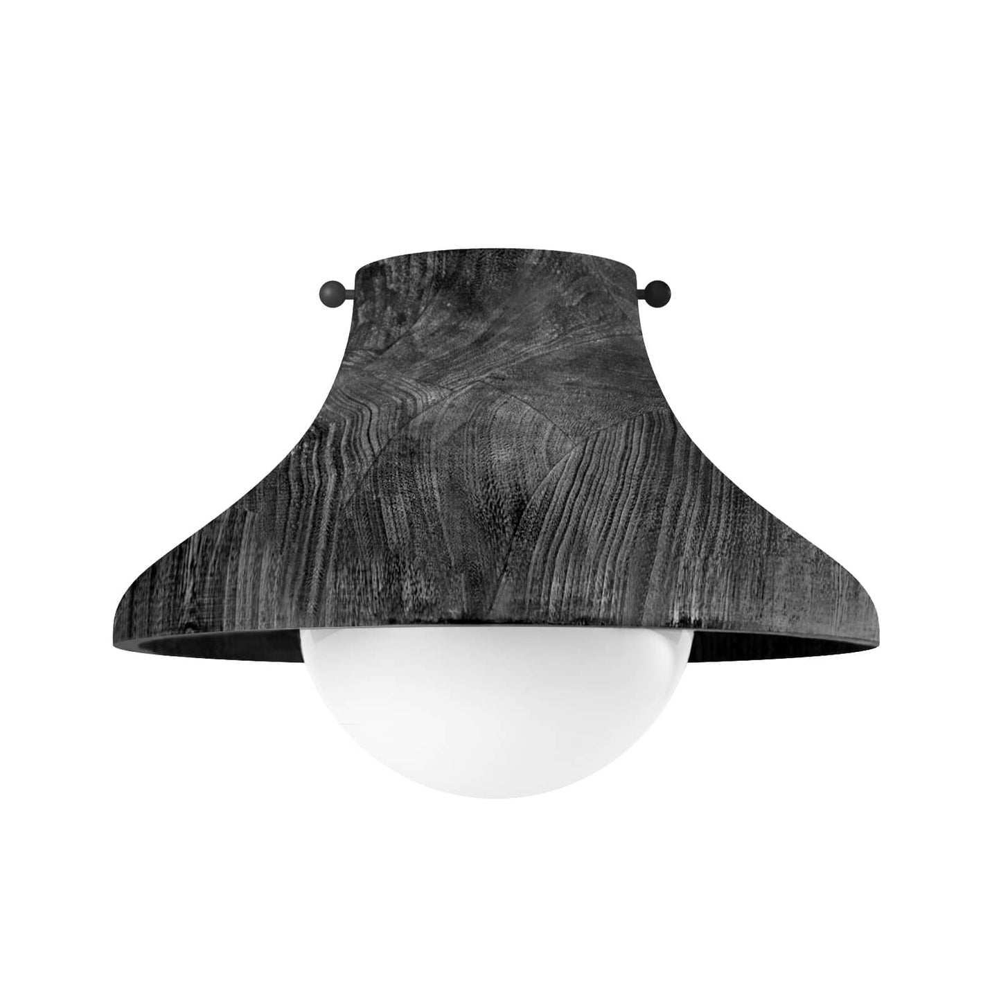Surfside Wood Flush Mount Ebony By Regina Andrew | Ceiling Lamps | Modishstore
