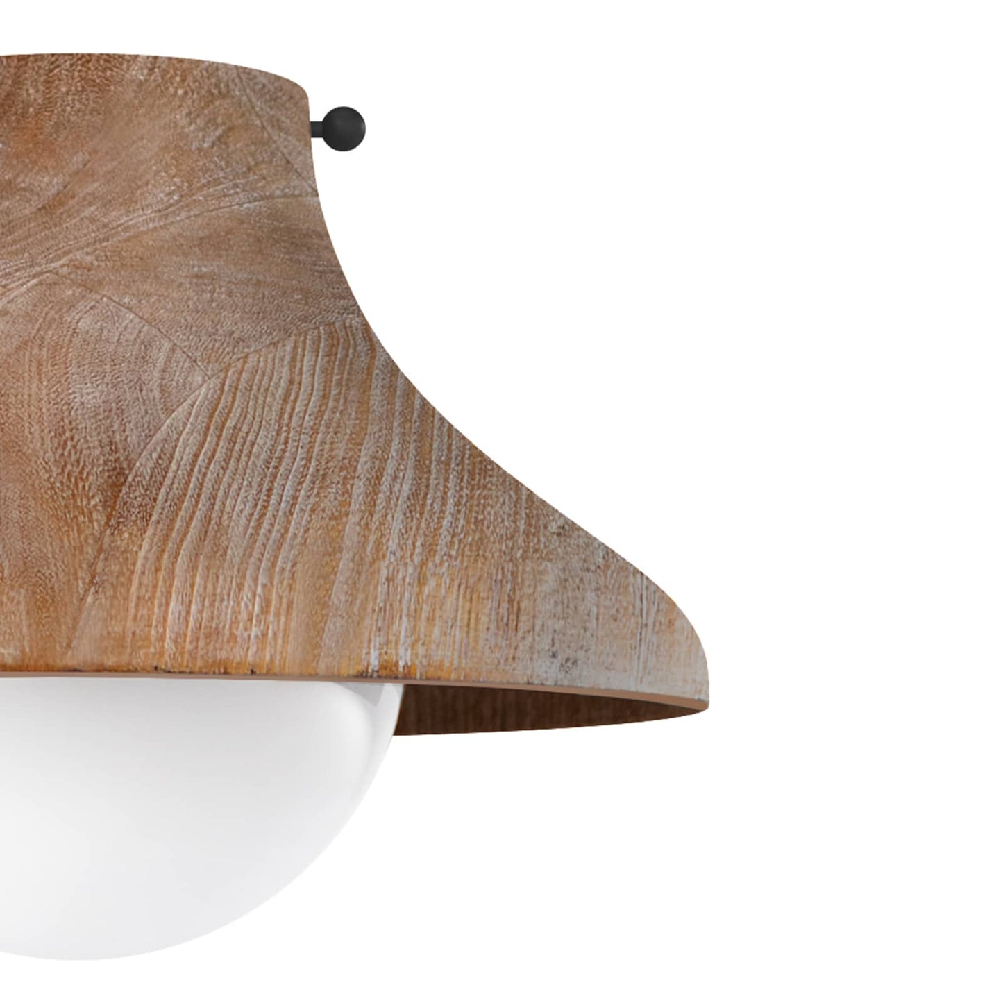 Surfside Wood Flush Mount Ebony By Regina Andrew | Ceiling Lamps | Modishstore - 9