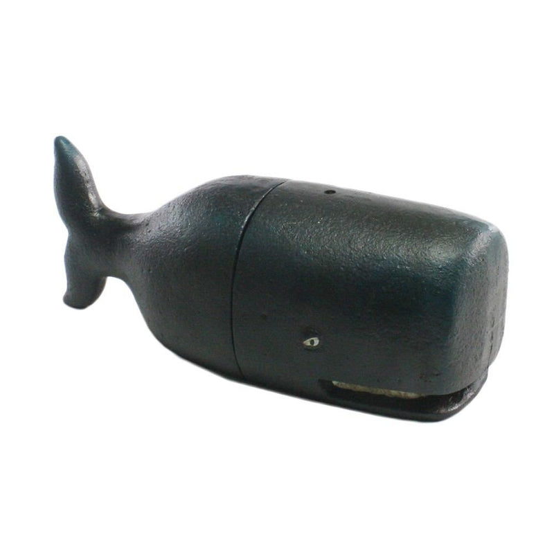 HomArt Whale Bookends - Cast Iron - Black-3