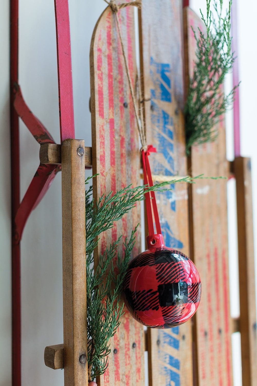 Check Ornament Set of 6 By Accent Decor | Ornaments | Modishstore - 1