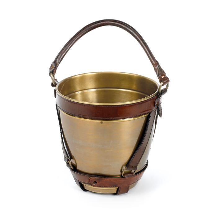 Leather Handle Champagne Bucket by GO Home