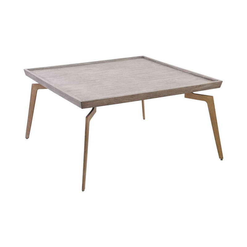 Larocca Coffee Table in Soft Gold and Grey Birch Veneer ELK Home | Coffee Tables | Modishstore
