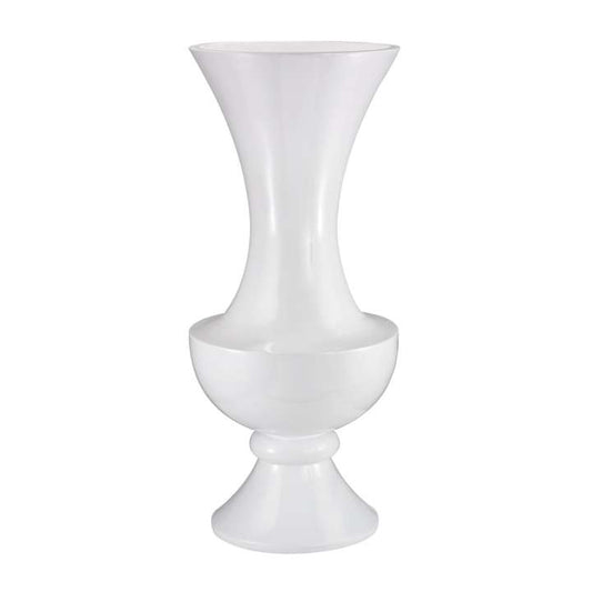 Wide Urn Gloss white Planter | Vases | Modishstore