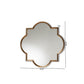Baxton Studio Tiana Vintage Antique Bronze and Gold Finished Metal Quatrefoil Accent Wall Mirror | Mirrors | Modishstore - 3
