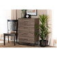 Baxton Studio Daxton Modern and Contemporary Rustic Oak Finished Wood 4-Drawer Storage Chest | Drawers | Modishstore