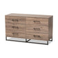 Baxton Studio Daxton Modern and Contemporary Rustic Oak Finished Wood 6-Drawer Dresser | Dressers | Modishstore - 2