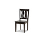 Baxton Studio Noelia Modern and Contemporary Transitional Dark Brown Finished Wood 5-Piece Dining Set | Dining Sets | Modishstore - 2