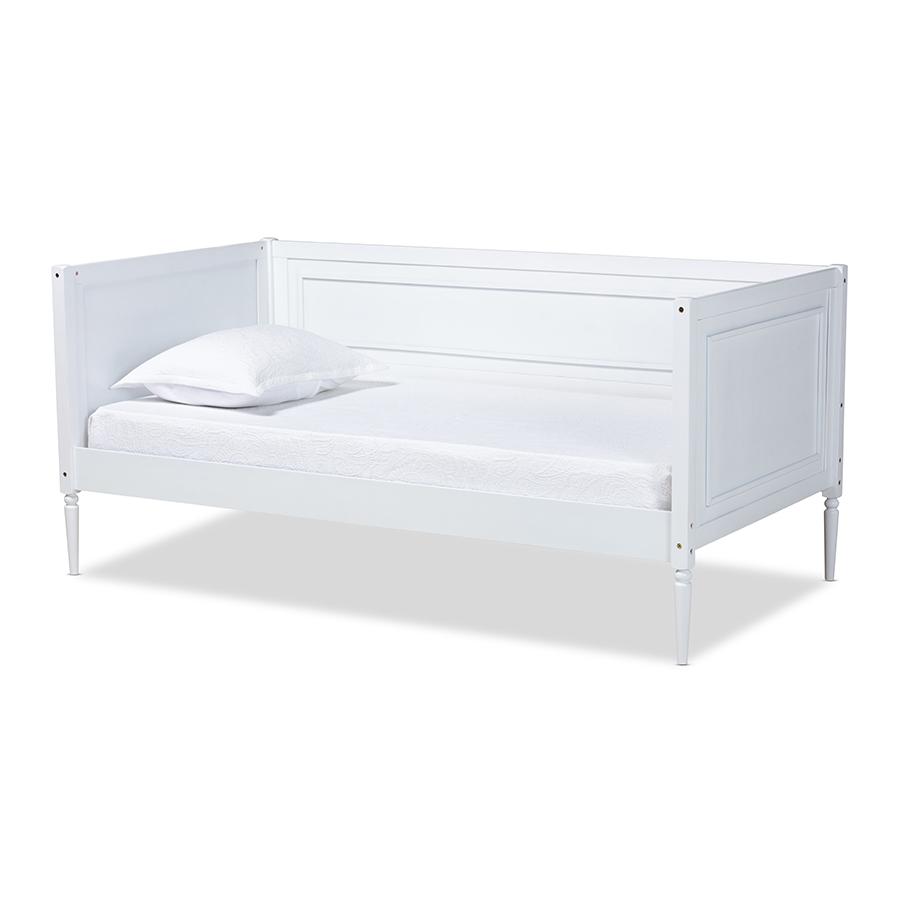 Baxton Studio Daniella Modern and Contemporary White Finished Wood Daybed | Daybeds | Modishstore