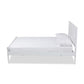 Baxton Studio Daniella Modern and Contemporary White Finished Wood Full Size Platform Bed | Beds | Modishstore - 2