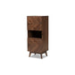 Baxton Studio Hartman Mid-Century Modern Walnut Brown Finished Wood Storage Cabinet | Cabinets | Modishstore