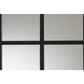 Baxton Studio Barrington Modern and Contemporary Black Finished Metal Accent Wall Mirror | Mirrors | Modishstore - 3