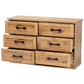 Baxton Studio Colburn Modern and Contemporary 6-Drawer Oak Brown Finished Wood Storage Dresser | Dressers | Modishstore - 3