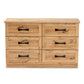 Baxton Studio Colburn Modern and Contemporary 6-Drawer Oak Brown Finished Wood Storage Dresser | Dressers | Modishstore - 4